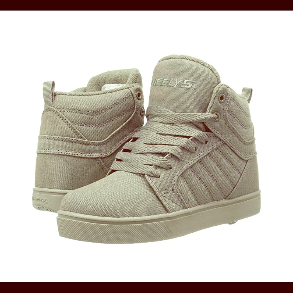 Boys Gray High Top Heeleys